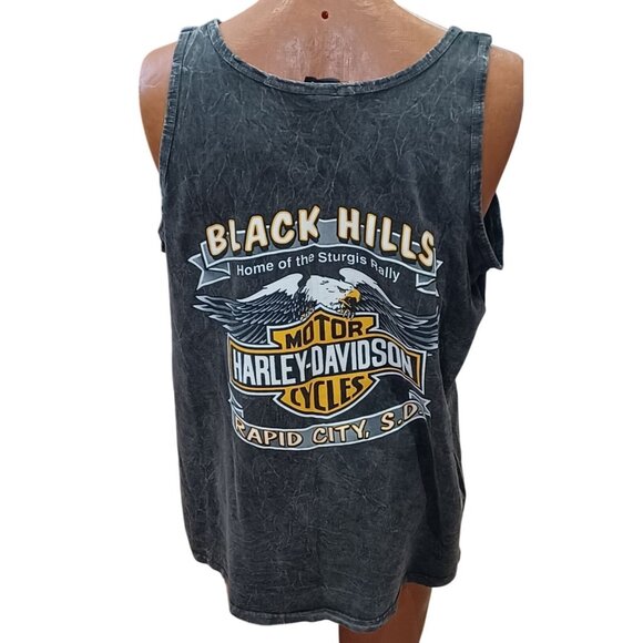 Vtg 2000 Harley-Davidson Black Hills Rally Sturgis 60th Anniversary Tank Top XL - Picture 5 of 9